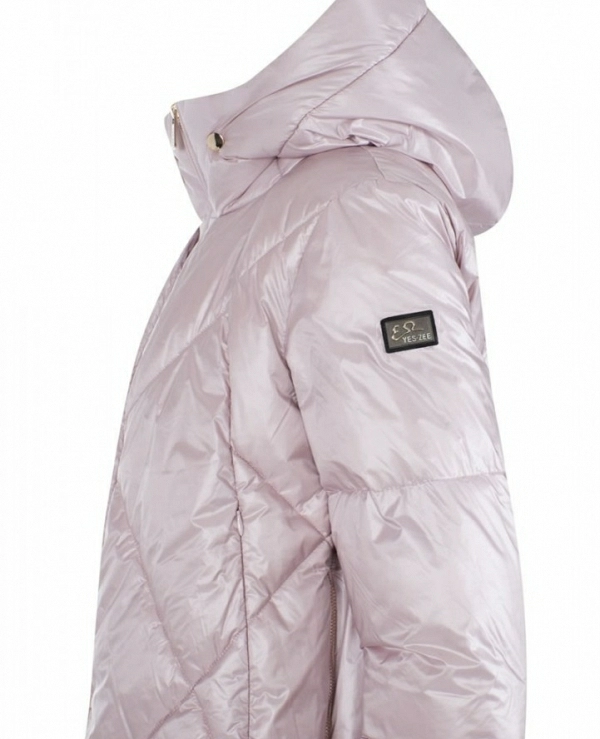 ABRIGO DE MUJER, ESTAMPADO ACOLCHADO, CHALECO FALSO - 17002