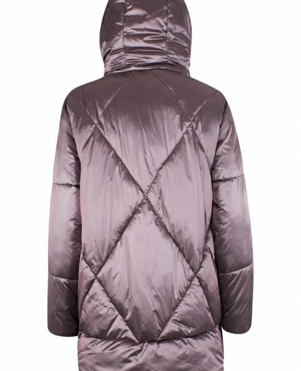 ABRIGO DE MUJER, ESTAMPADO ACOLCHADO, CHALECO FALSO - 17006