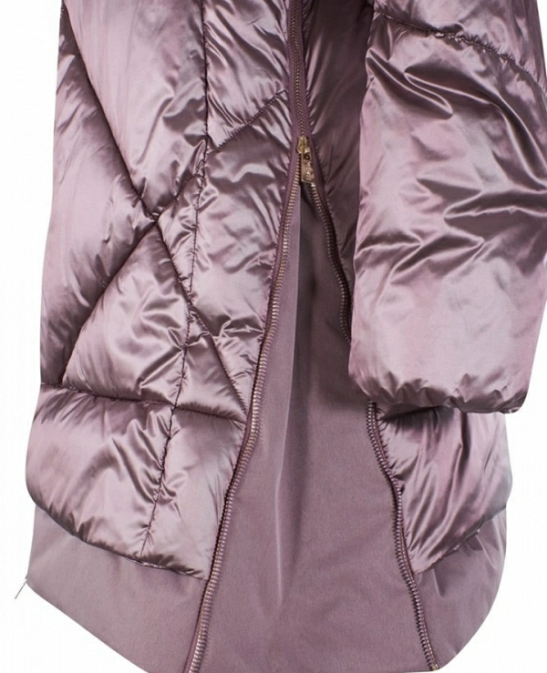 ABRIGO DE MUJER, ESTAMPADO ACOLCHADO, CHALECO FALSO - 17008