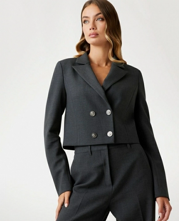 Blazer corto de franela MODELO DE GUESS W5BN93W2402