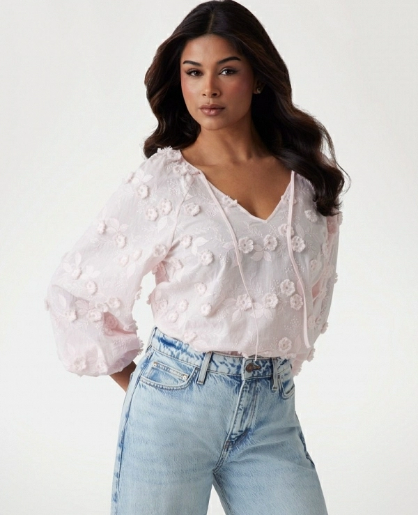 BLUSA BLANCA DE GUESS MODELO W5GH0Y WHAJ0