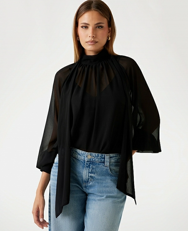 Blusa con lazo DE GUESS MODELO W5BH84W3022 - 20283