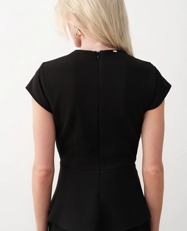 Blusa de crep� con lazos DE BSB 0156-0110062 - 22478