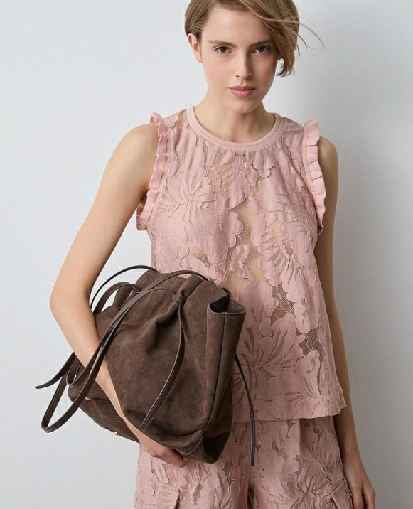 Blusa transparente sin mangas DE BSB MODELO : 055-210007