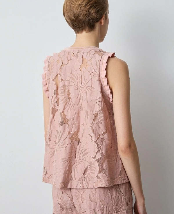 Blusa transparente sin mangas DE BSB MODELO : 055-210007 - 21179