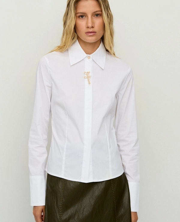 Camisa corta ajustada con cuello DE BSB MODELO :: 0056-0216009 - 22117