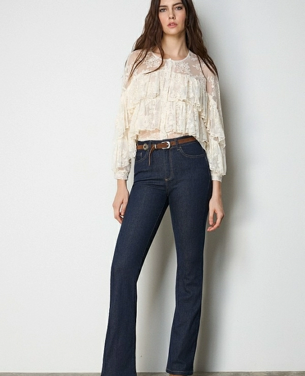 Camisa de encaje con volantes DE BSB 055-216016-152 - 21157