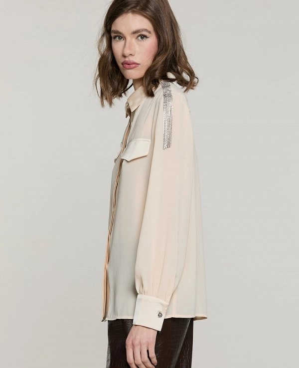 Camisa de manga larga SERIOUS con bolsillos DE RELISH - 22204