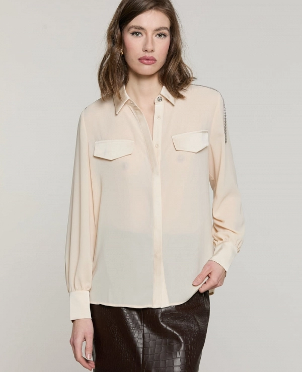 Camisa de manga larga SERIOUS con bolsillos DE RELISH - 22206