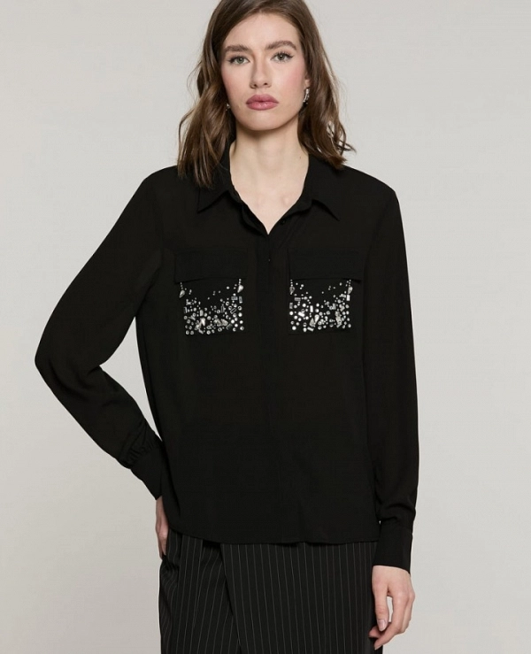 Camisa LIZZIE de manga larga con bolsillos DE RELISH