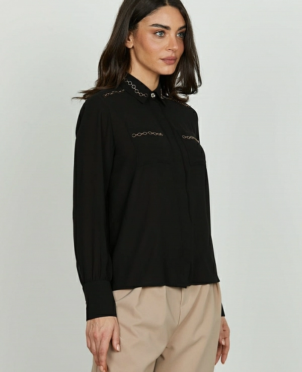 Camisa VERADEROS de manga larga con bolsillos DE RELISH - 20459