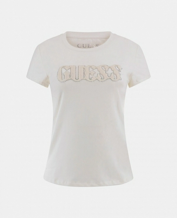 CAMISETA BASICA CON LOGO DE GUESS W5GI42J1314
