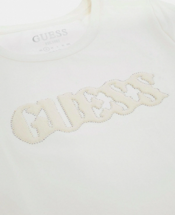 CAMISETA BASICA CON LOGO DE GUESS W5GI42J1314