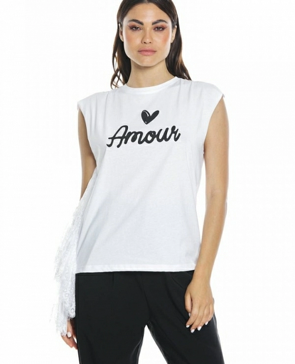 CAMISETA BLANCA RELISH MODELO AMMOR