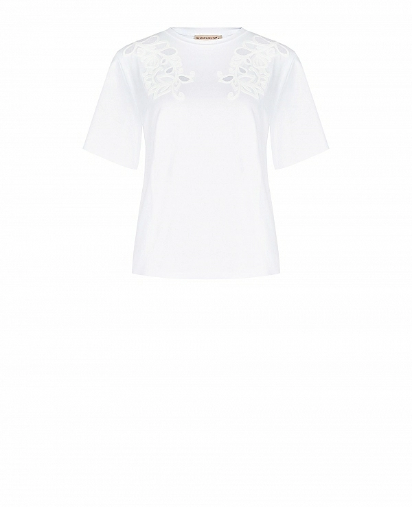 CAMISETA BLANCA TROQUELADA - 21359