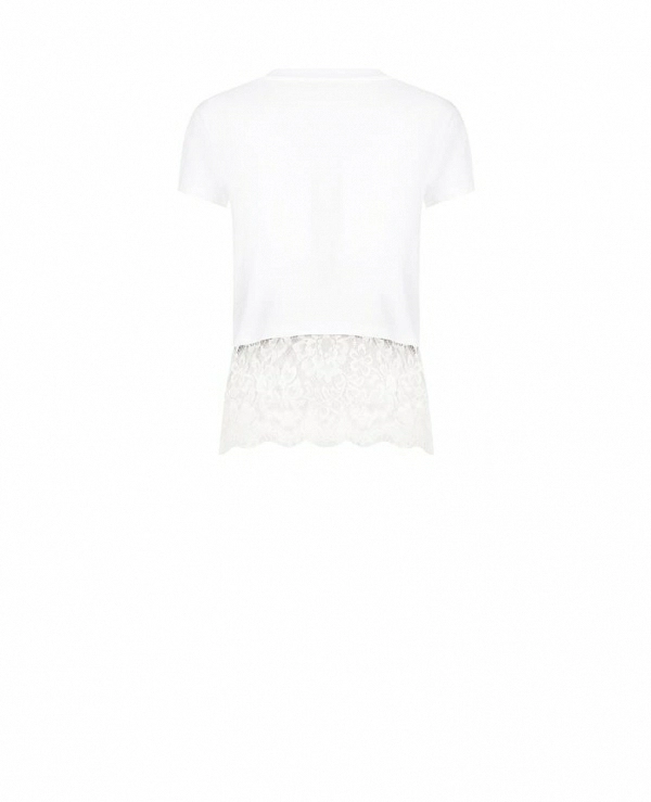 CAMISETA CON BAJO DE PUNTILLAS - 21351