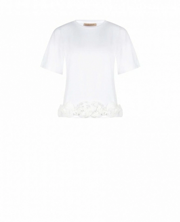 CAMISETA CON BAJO DE ROSAS 