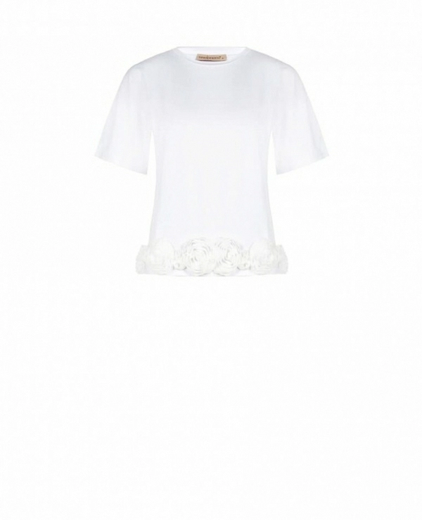 CAMISETA CON BAJO DE ROSAS 