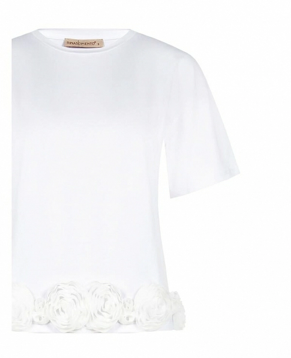 CAMISETA CON BAJO DE ROSAS  - 21349