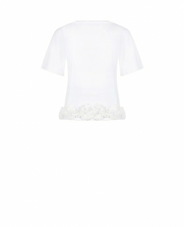 CAMISETA CON BAJO DE ROSAS  - 21350