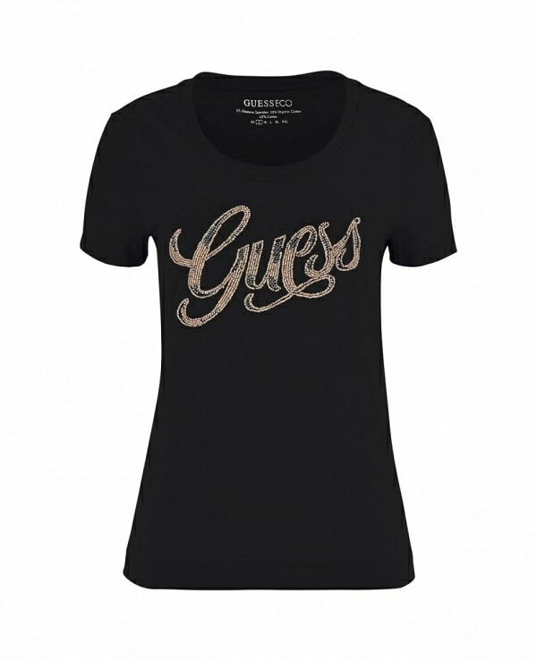 Camiseta con logotipo frontal con strass DE GUESS W4GI30J1314