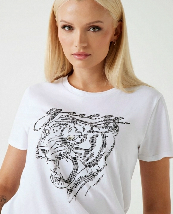 Camiseta con logotipo strass DE GUESS  MODELO W5BI32K9RM1