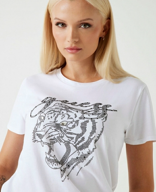 Camiseta con logotipo strass DE GUESS  MODELO W5BI32K9RM1
