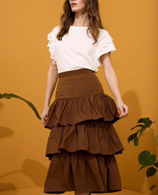 CAMISETA CON PUNTILLA - 21218