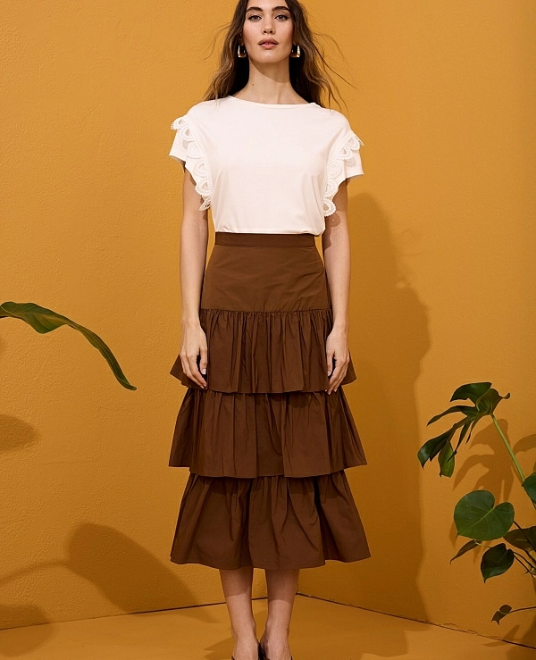 CAMISETA CON PUNTILLA - 21438