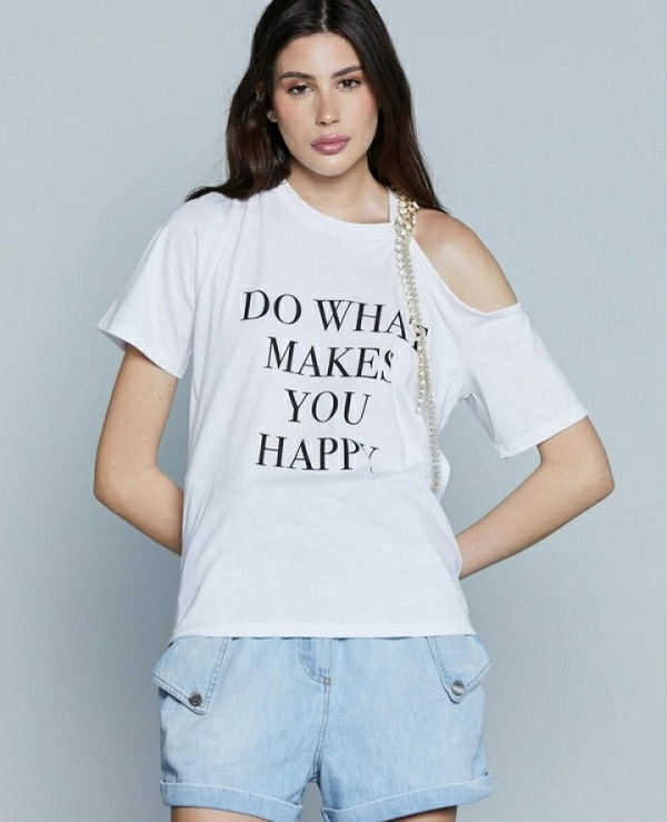 Camiseta COSLADA M/M con abertura en el hombro DE RELISH
