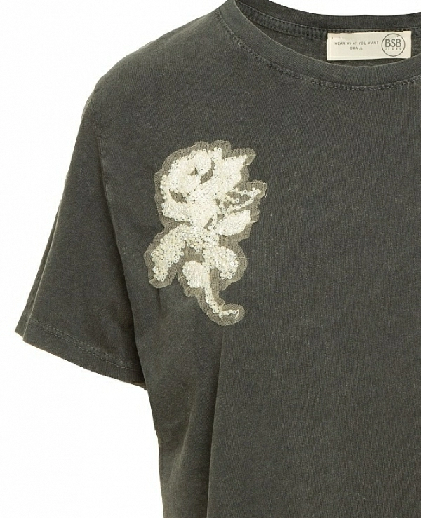 CAMISETA DE BSB de manga corta con apliques de cuentas MODELO 054-210043 - 19984