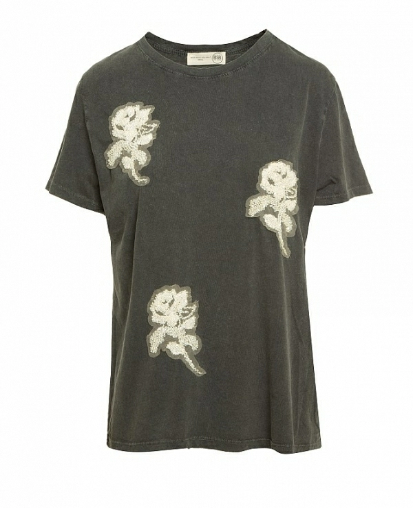 CAMISETA DE BSB de manga corta con apliques de cuentas MODELO 054-210043 - 19985