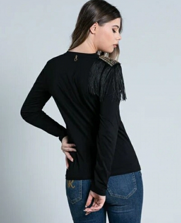 CAMISETA DE MANGA LARGA DETALLE EN HOMBRO CRAIG DE RELISH  - 15006