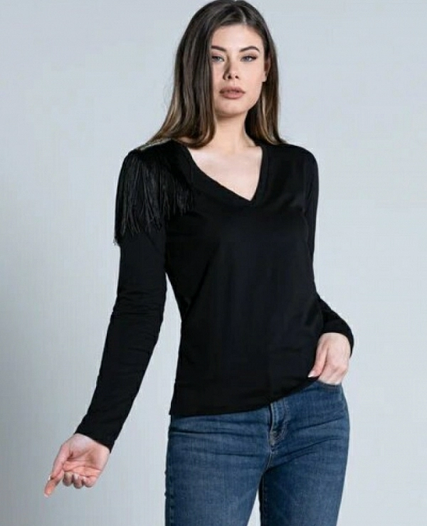 CAMISETA DE MANGA LARGA DETALLE EN HOMBRO CRAIG DE RELISH  - 15007