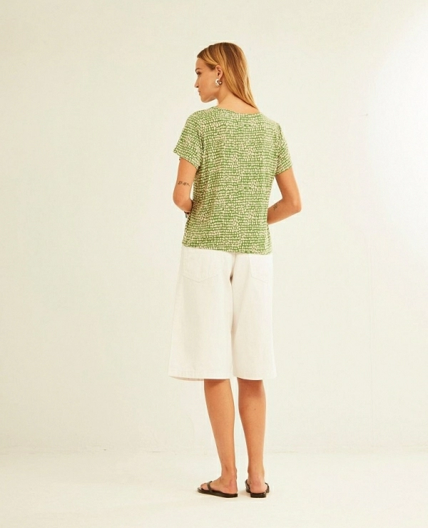 Camiseta Easy Verde y Blanca