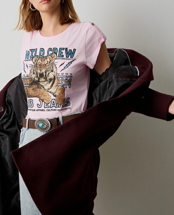 CAMISETA ESTAMPADA STRASS DE BSB