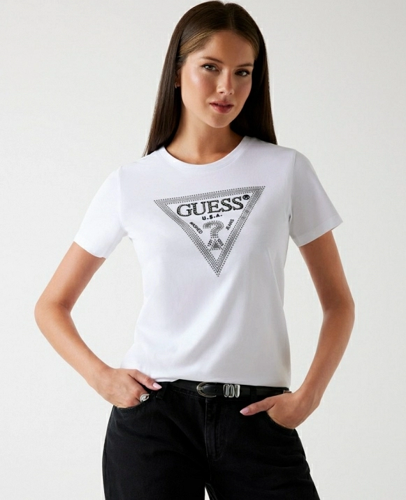 Camiseta logotipo tringulo DE GUESS MODELO W5BI18I3Z14