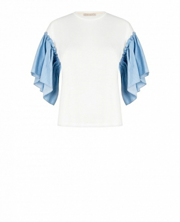 CAMISETA M/C  CON VOLANTES 