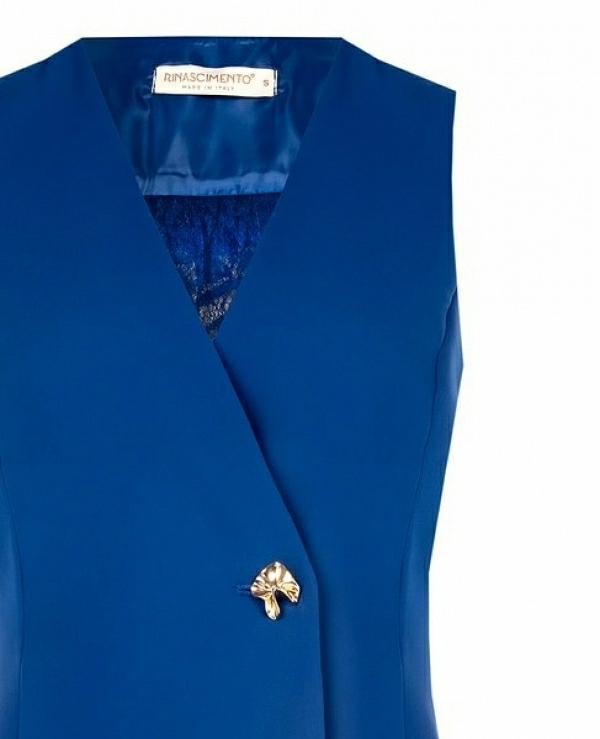 CHALECO CON ESPALDA EN OTRO TEJIDO - 21513