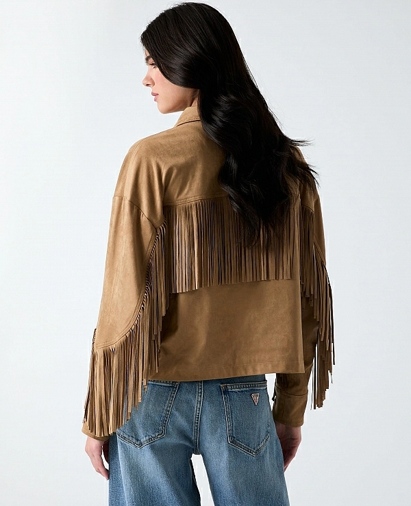 Chaqueta corta con flecos DE GUESS W6GL45W2466 - 21298