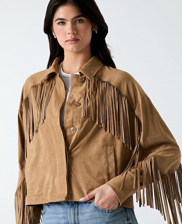 Chaqueta corta con flecos DE GUESS W6GL45W2466 - 21299