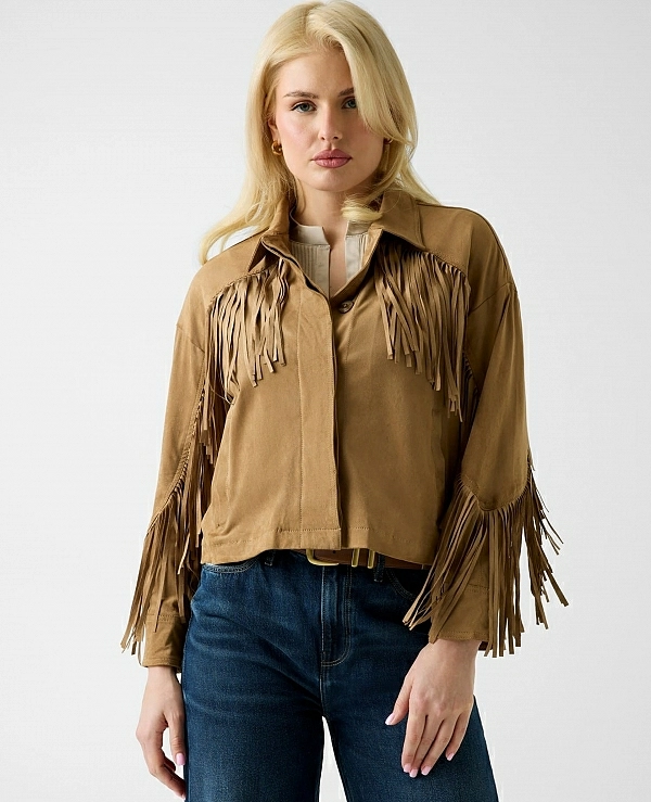 Chaqueta corta con flecos DE GUESS W6GL45W2466 - 21301