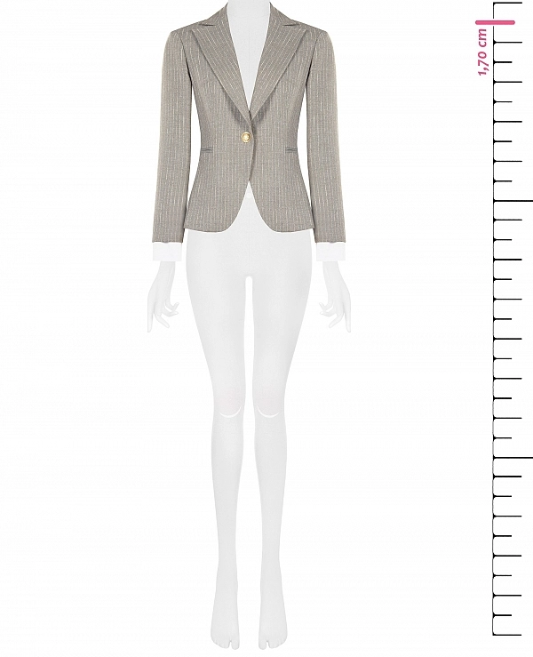 CHAQUETA DE BOTONADURA SENCILLA GRIS DE RINASCIMENTO MODELO CFC0130432003 - 22334