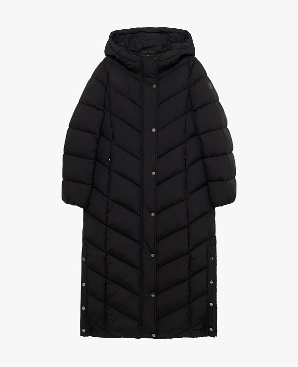ChAQUETA  larga acolchada con capucha, cierre de cremallera y botone DE GIANNI LUPO GLD1020AN - 22566