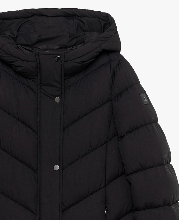 ChAQUETA  larga acolchada con capucha, cierre de cremallera y botone DE GIANNI LUPO GLD1020AN - 22568