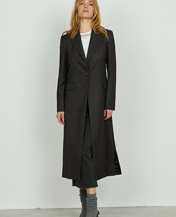 Chaqueta PEPPER de RELISH  manga larga con 1 botn y solapas de raya diplomtica - 20436