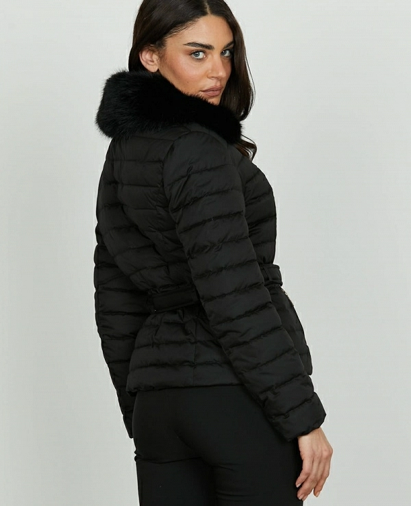 Chaqueta RELISH de plumas GYALAR con mangas abullonadas y cuello de piel sinttica - 20556