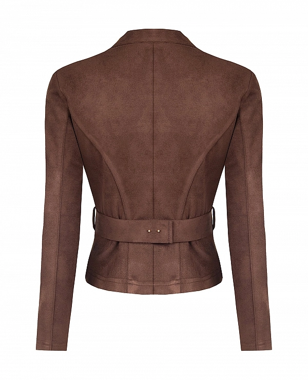Chaqueta tipo blazer corta entallada en piel sint�tica DE RINASCIMENTO MODELO CFC0130677003 - 22305