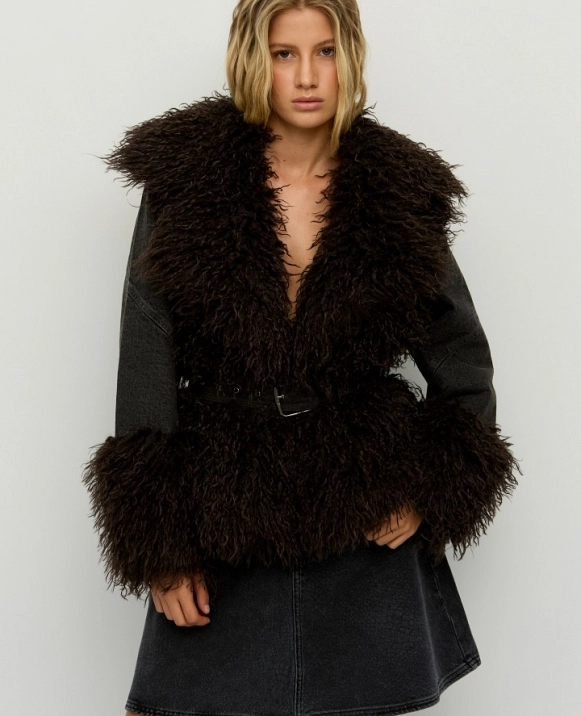 Chaqueta vaquera con pelo sint�tico DE BSB MODELO 0056-0217925