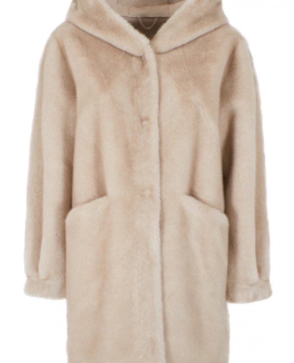 CHAQUETON DE PELO CON CAPUCHA - 20235